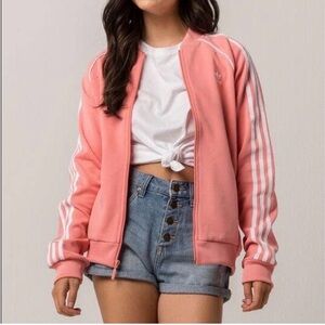 New ADIDAS SST Tactile Rose Womens Track Jacket